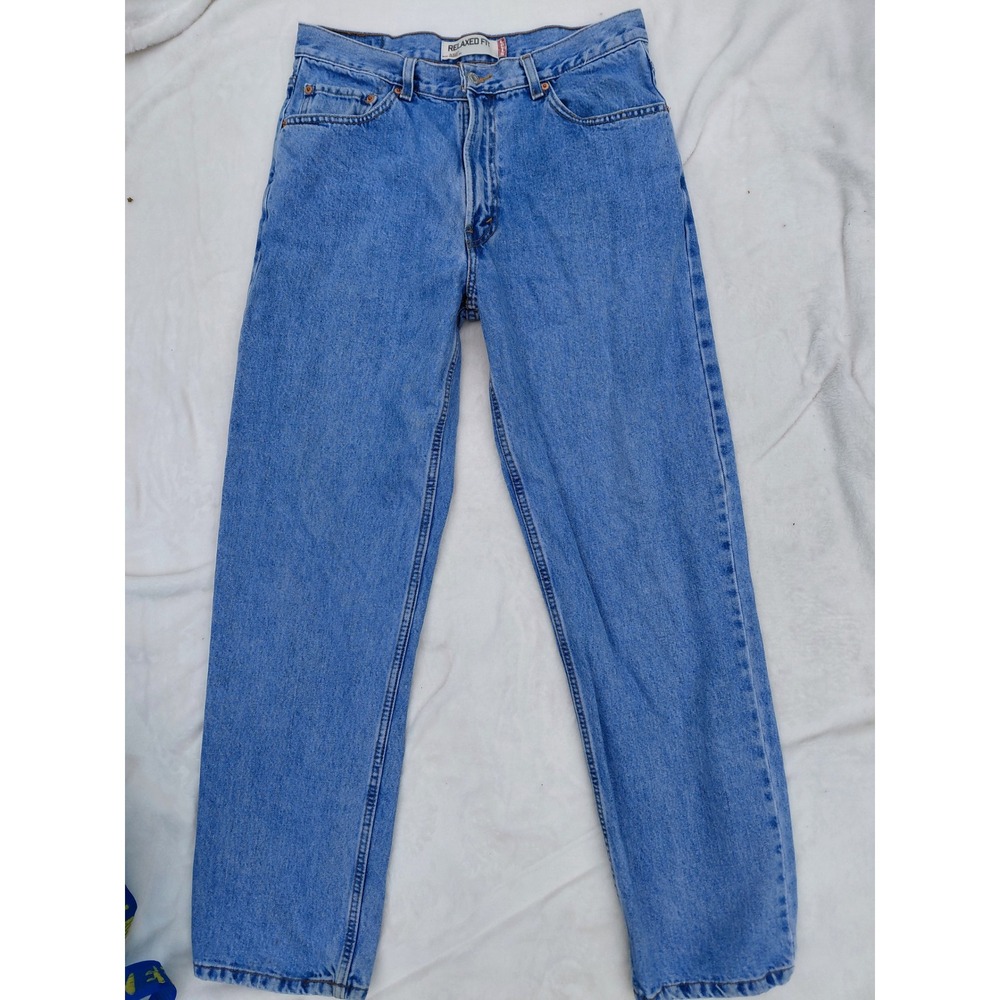 Levis 550 Relaxed Fit Jeans Mens 34x32 Medium Wash Blue Denim Tapered Leg